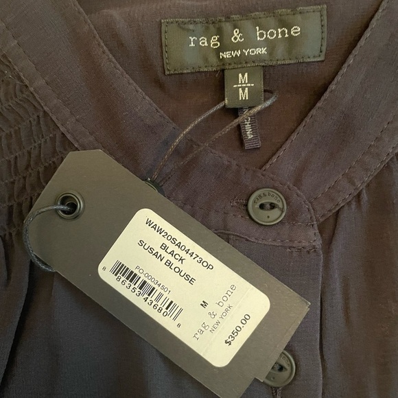 RAG & bone SUSAN BLOUSE in black - Picture 8 of 12